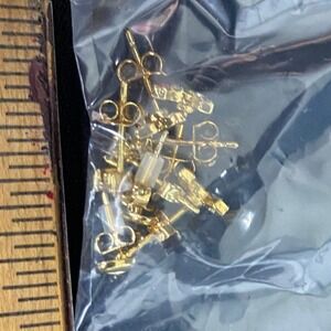 Gold Tone Earring Backs and Posts Bulk Pack for Jewelry Making Crafting Supplies